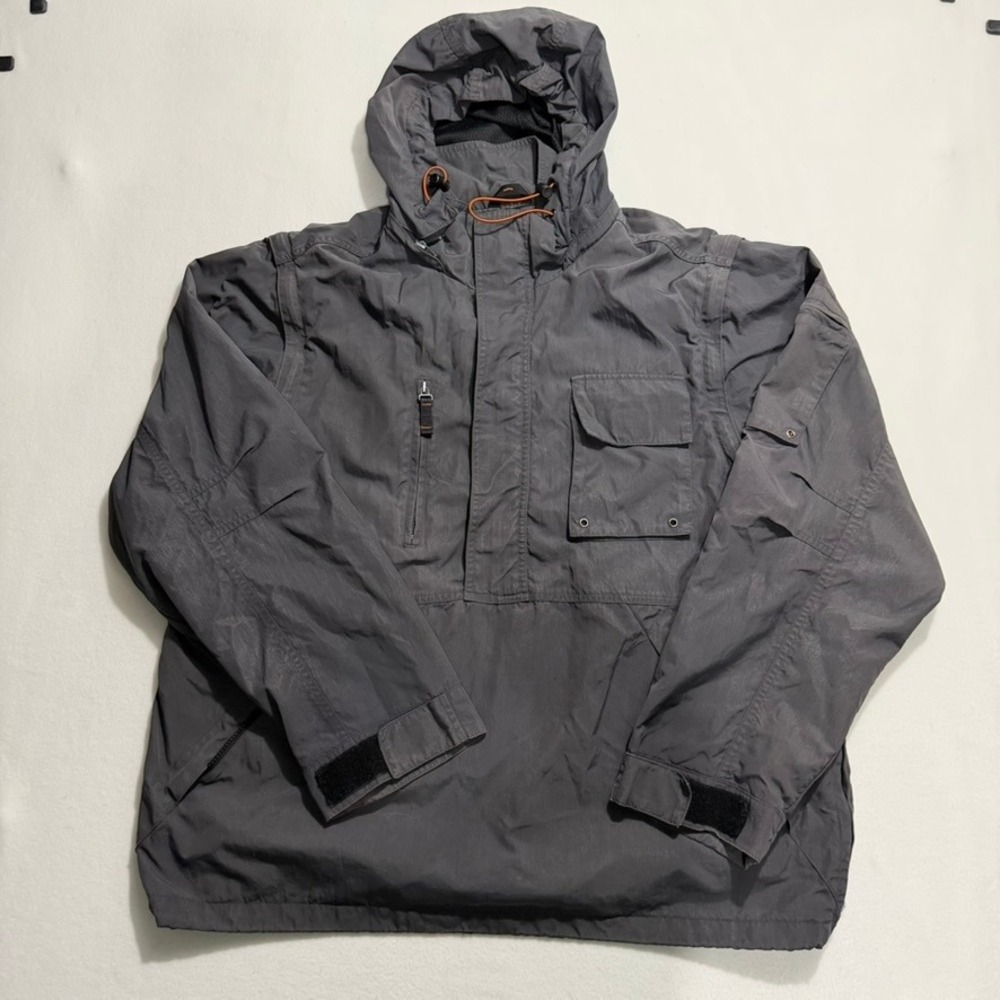 Vintage Eddie Bauer Anarok Jacket with Removable Hood and Arms Grey Men's XL